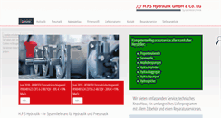 Desktop Screenshot of hpshydraulik.de